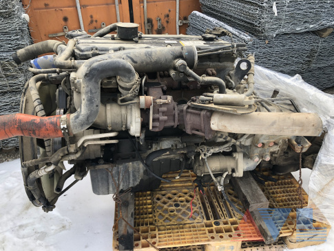 двигатель БУ Doosan DL06 DL06K в сборе первой комплектности, контрактный грузовой Daewoo Novus Дэу Новус, пробег 35тыс.км 65112017022